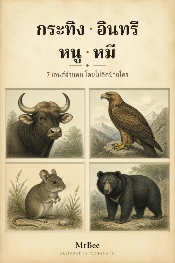 ปกหนังสือ กระทิง อินทรี หนู หมี